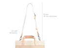 Cross-body Detachable Leather Strap