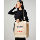 Market Bag in Natural for Clare V. “Merci Beau Coup” (010CVOS)