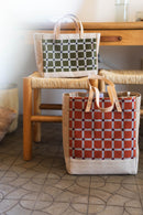 Petite Market Bag in Chenille Window Brick (035CHNRT)