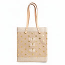Market Tote in Gold Polka Dot (034NAGDPK)
