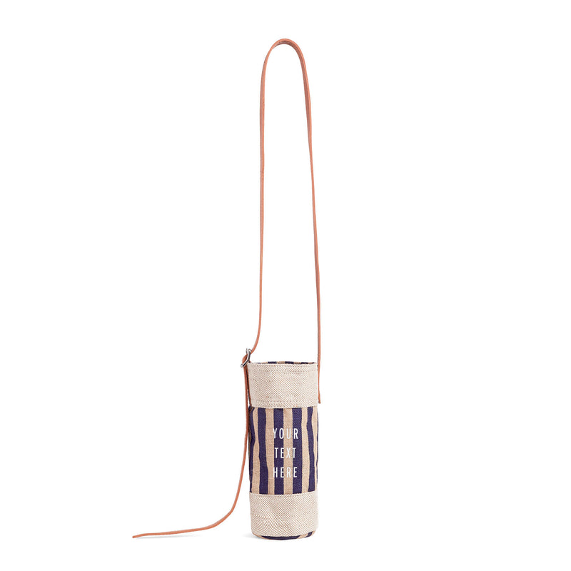 Crossbody Bottle Bag in Navy Stripe (006NVST)