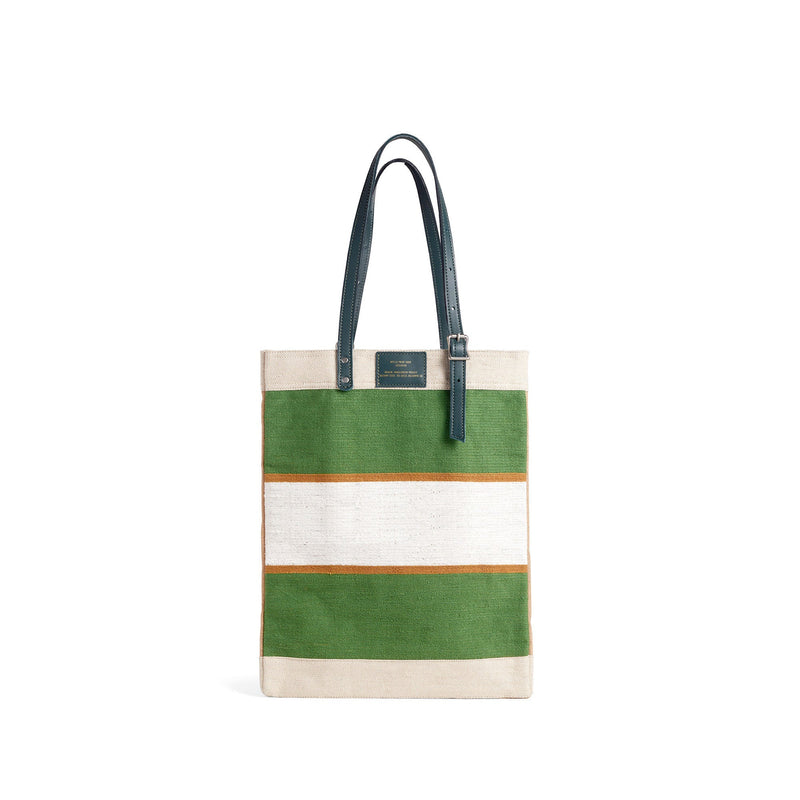 Market Bag in Court Green Chenille with Adjustable Handle (003CHNGAH)