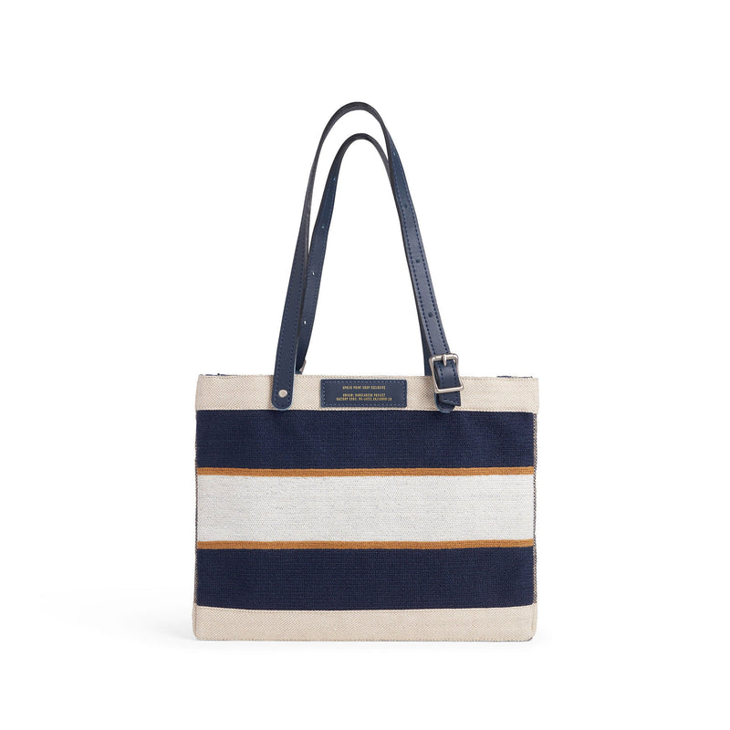 Petite Market Bag in Collegiate Blue Chenille with Adjustable Handle (035CHNNAH)