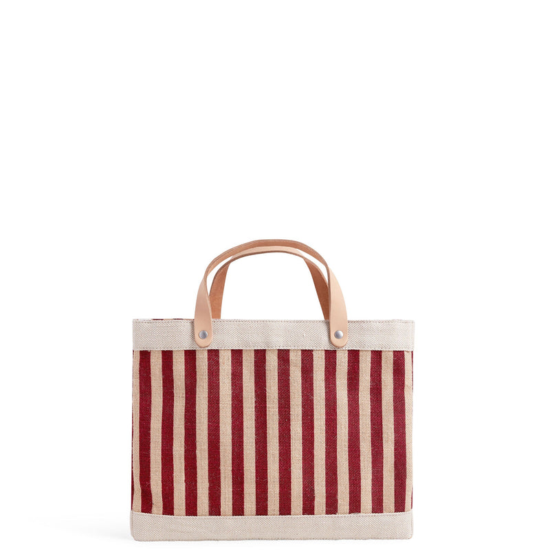 Petite Market Bag in Red Stripe (035GHRD)