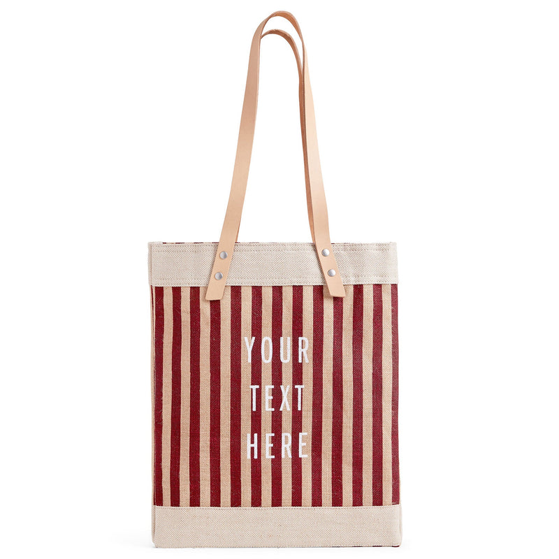 Market Tote in Red Stripe (034GHRD)