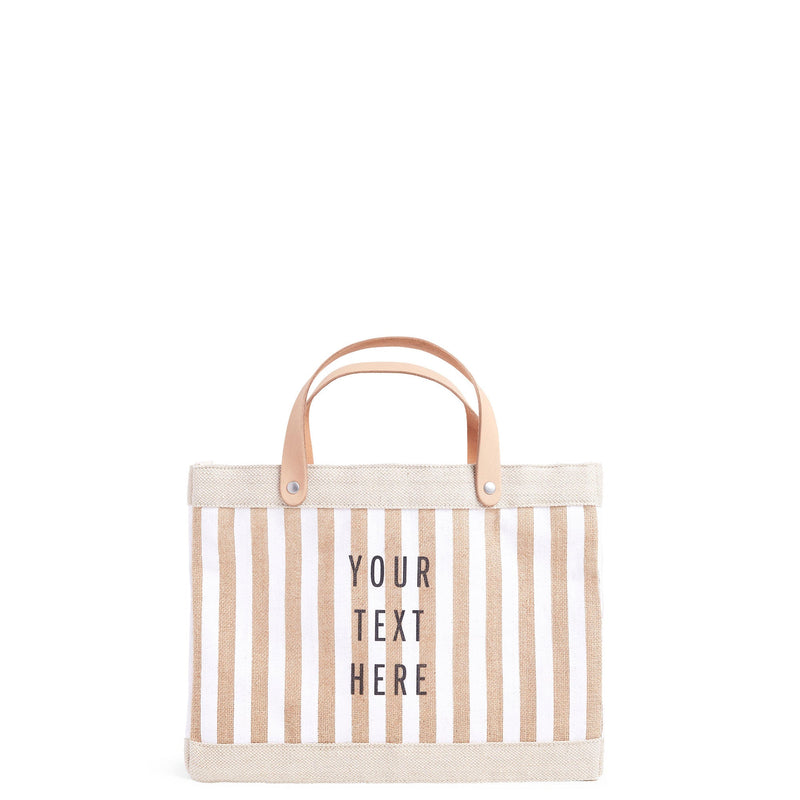 Petite Market Bag in White Stripe (035STWH)