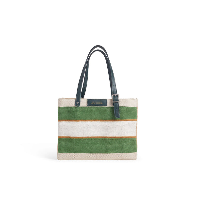 Petite Market Bag in Court Green Chenille with Adjustable Handle (035CHNGAH)