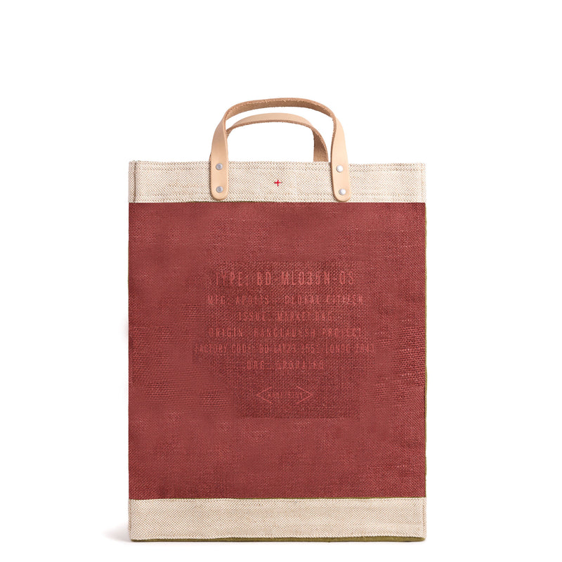 Market Bag in Cranberry (003CR)