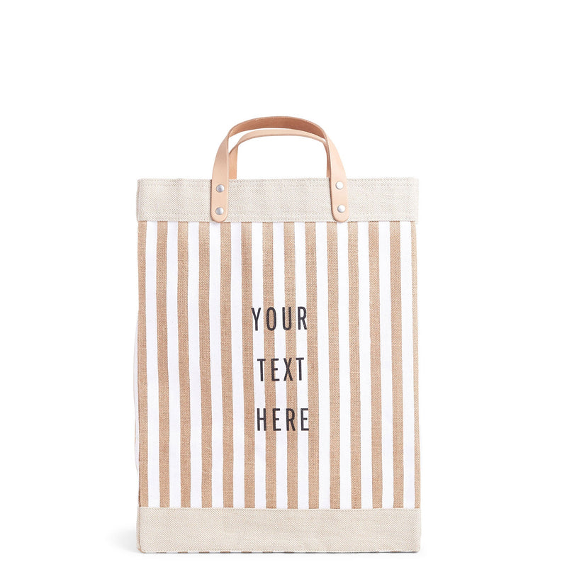 Market Bag in White Stripe (003STWH)