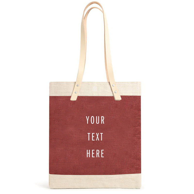 Market Tote in Cranberry (034CR)