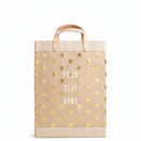 Market Bag in Gold Polka Dot (003NAGDPK)
