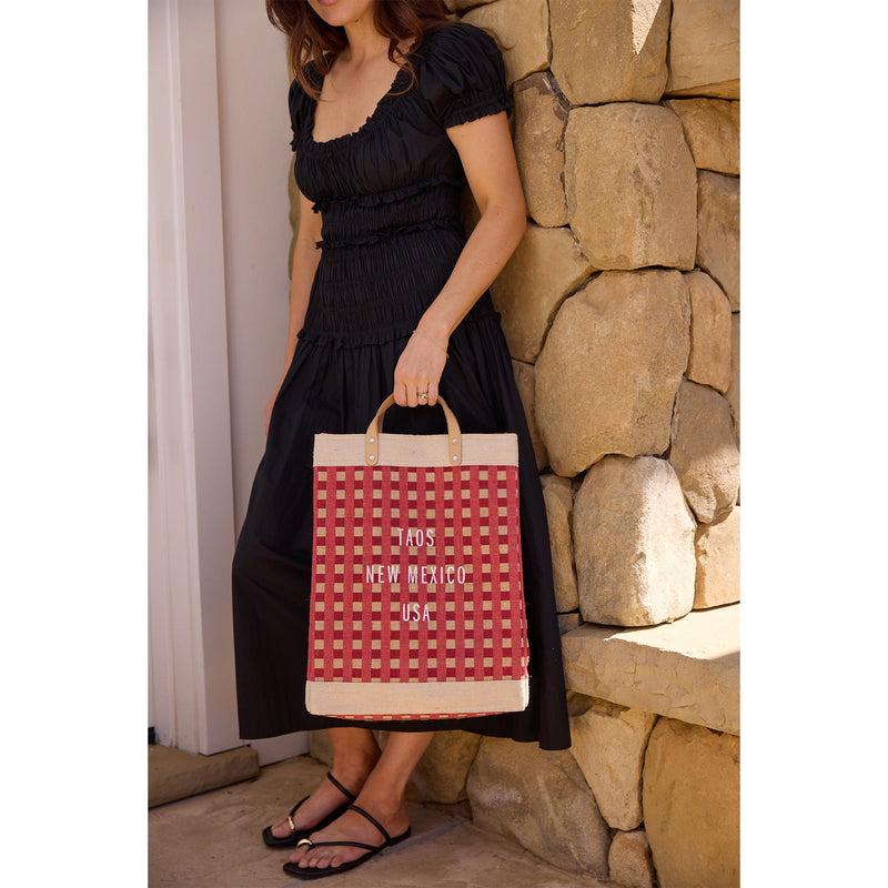 Market Bag in Red Gingham (003GHRD)