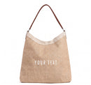Crescent Tote in Natural (009NAOS)