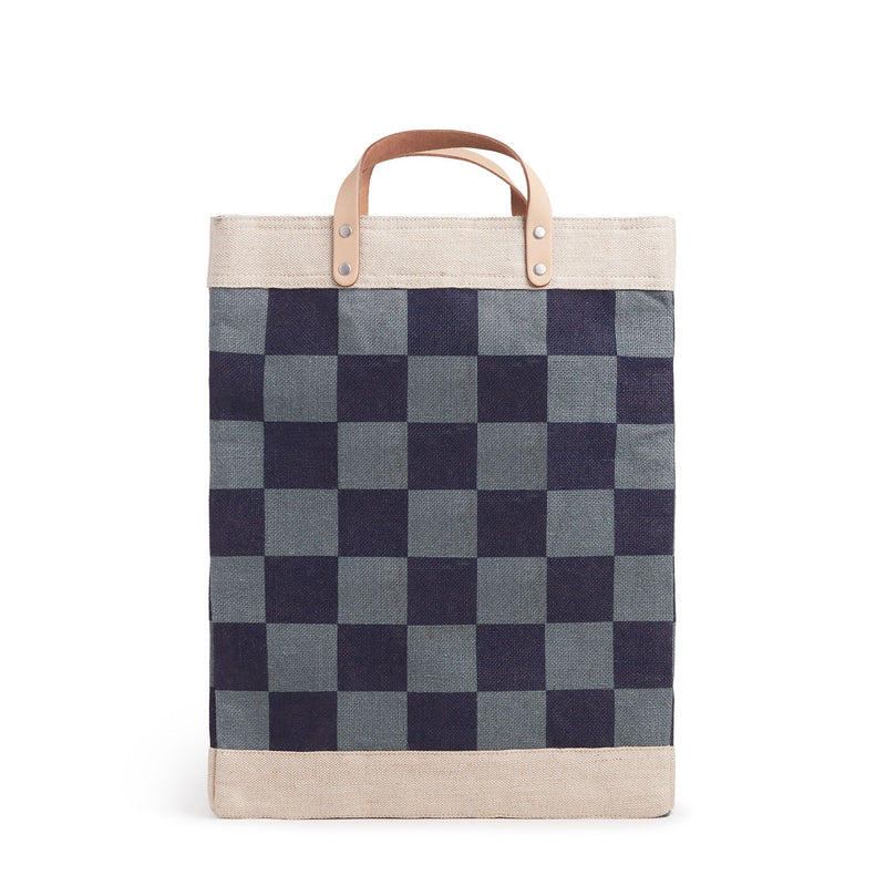 Market Bag Navy Checker (003CHKNV)