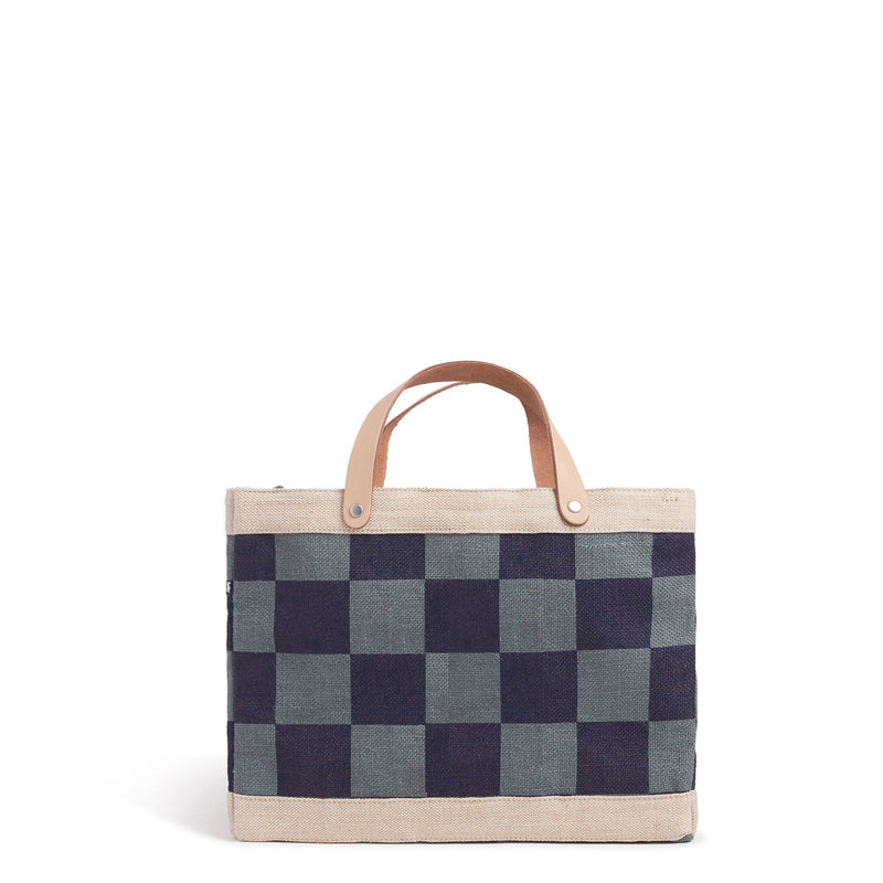 Petite Market Bag Navy Checker (035CHKNV)