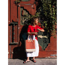 Wine Tote in Chenille Window Brick (033CHNRT)