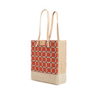 Wine Tote in Chenille Window Brick (033CHNRT)