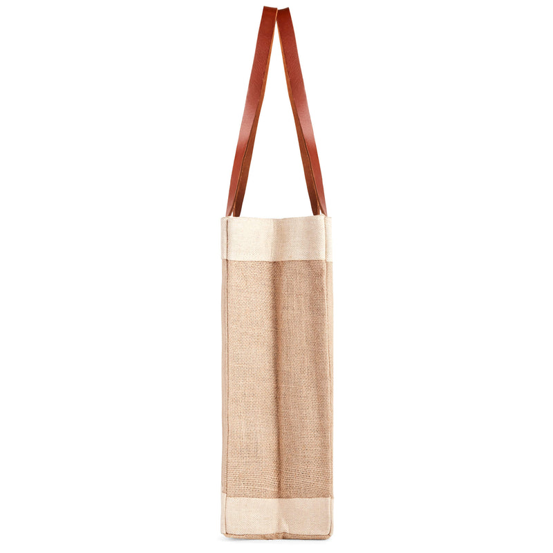 Market Tote in Natural for Team USA "Red, White, and Blue" (034NARWB)