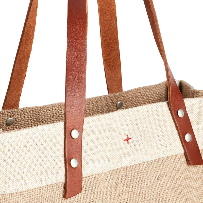 Market Tote in Natural for Team USA "Red, White, and Blue" (034NARWB)