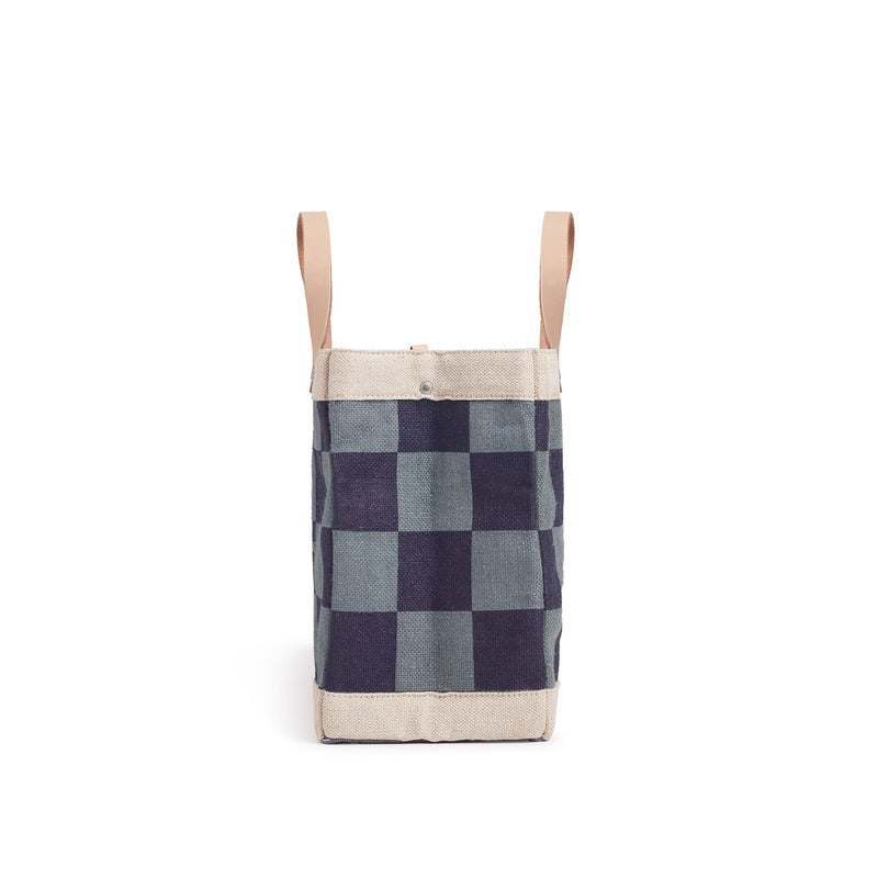 Petite Market Bag Navy Checker (035CHKNV)