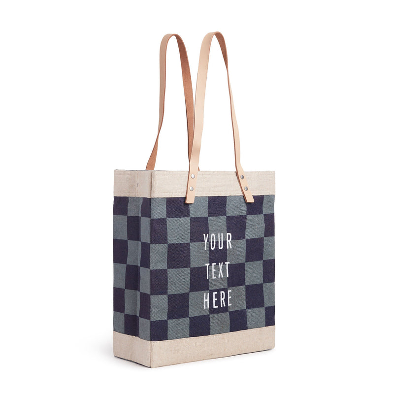 Market Tote Navy Checker (034CHKNV)