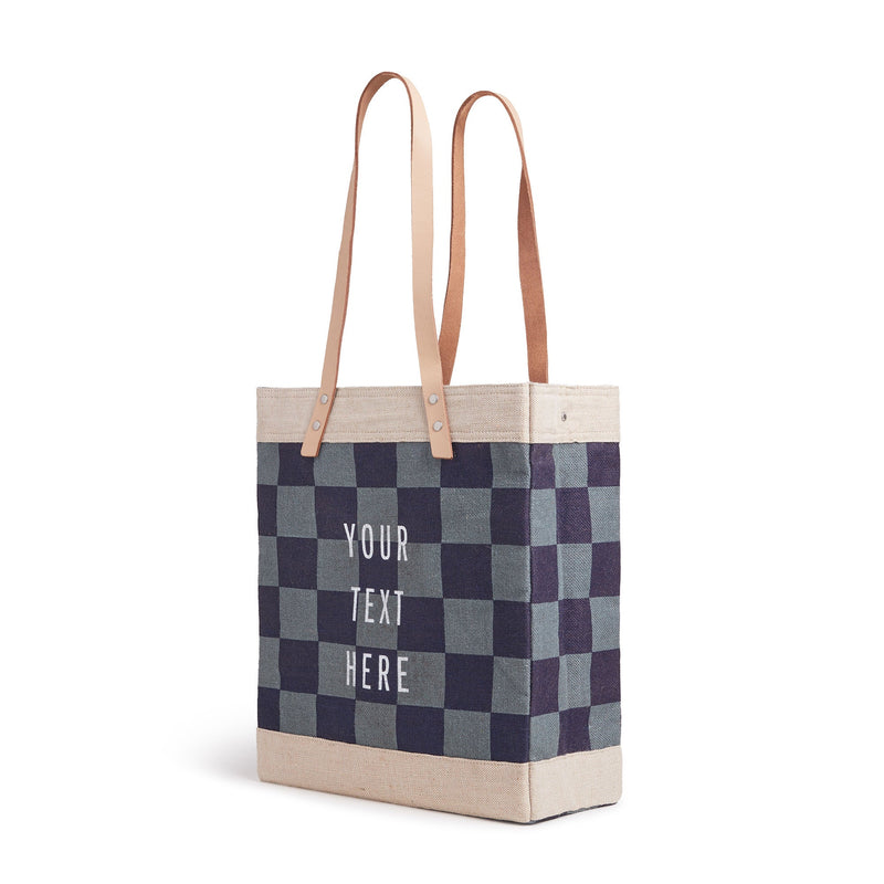 Market Tote Navy Checker (034CHKNV)