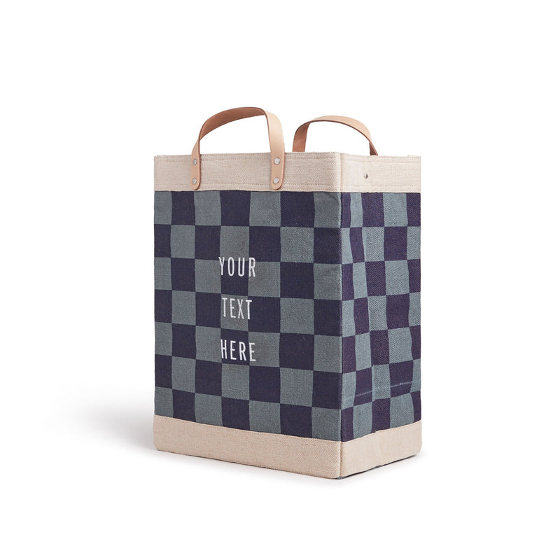 Market Bag Navy Checker (003CHKNV)