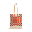 Wine Tote in Chenille Window Brick (033CHNRT)