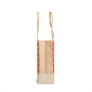 Wine Tote in Chenille Window Brick (033CHNRT)