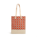 Wine Tote in Chenille Window Brick (033CHNRT)