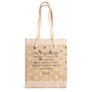 Market Tote in Gold Polka Dot (034NAGDPK)