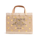 Petite Market Bag in Gold Polka Dot (035NAGDPK)