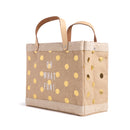 Petite Market Bag in Gold Polka Dot (035NAGDPK)