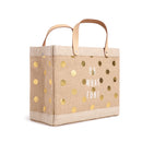 Petite Market Bag in Gold Polka Dot (035NAGDPK)