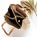 Wine Tote in Natural for Clare V. “Merci Beau Coup” (033CVOS)