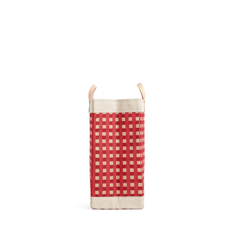 Market Bag in Red Gingham (003GHRD)