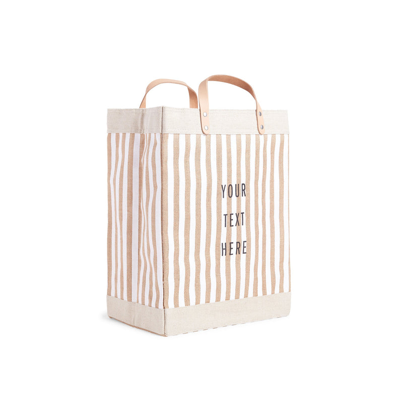 Market Bag in White Stripe (003STWH)