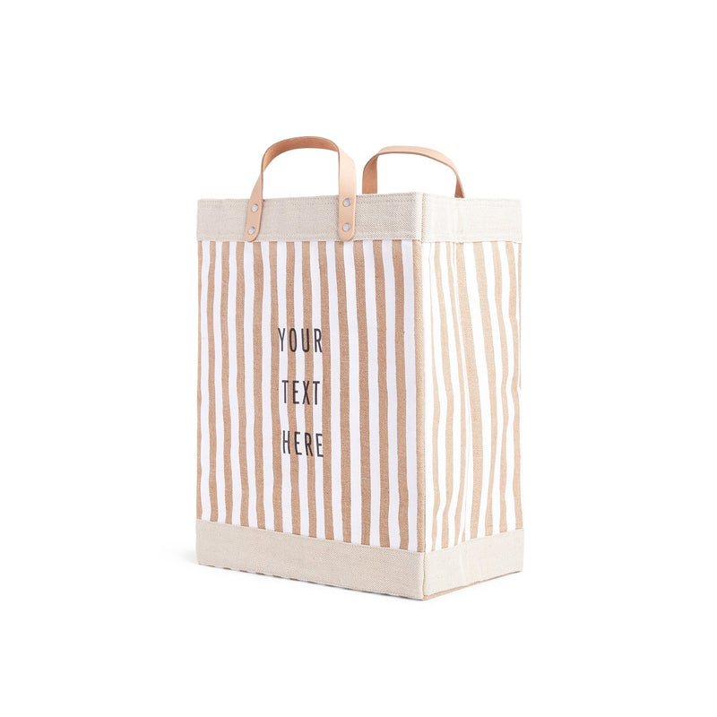 Market Bag in White Stripe (003STWH)