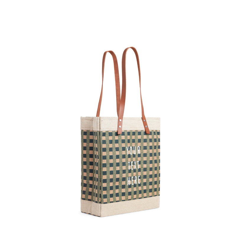 Market Tote in Green Gingham (034GHGN)