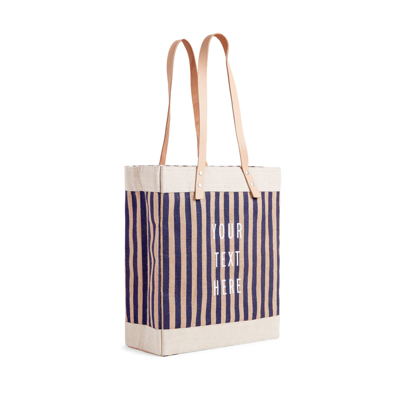 Market Tote in Navy Stripe (034STNV)