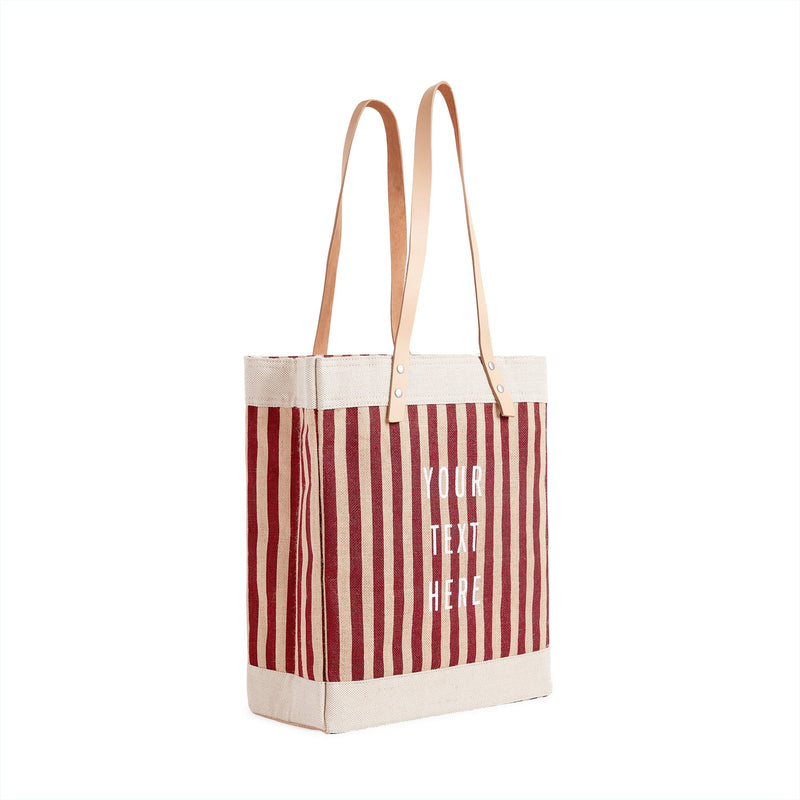 Market Tote in Red Stripe (034GHRD)