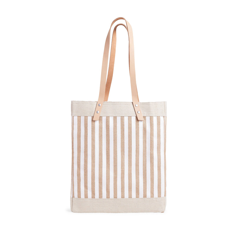 Market Tote in White Stripe (034STWH)