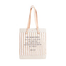 Market Tote in White Stripe (034STWH)
