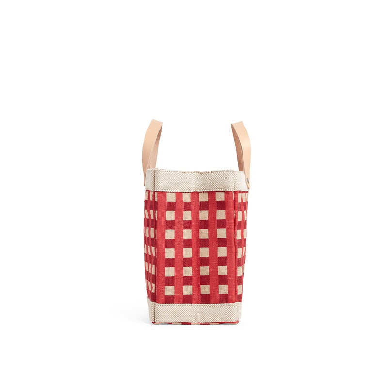 Petite Market Bag in Red Gingham (035GHRD)