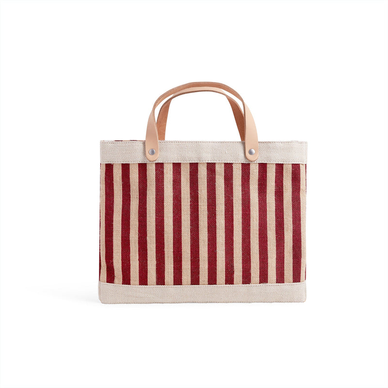 Petite Market Bag in Red Stripe (035GHRD)