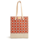 Wine Tote in Chenille Window Brick (033CHNRT)