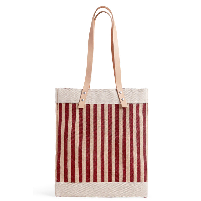 Market Tote in Red Stripe (034GHRD)