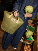 Grass Bucket Bag in Avocado