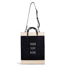 Market Bag in Black with Black Strap (003BKSTRAP)