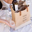 Wine Tote in Natural (033NA)